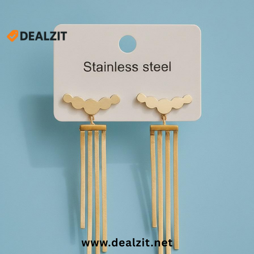 Stainless Steel Cloud Earrin