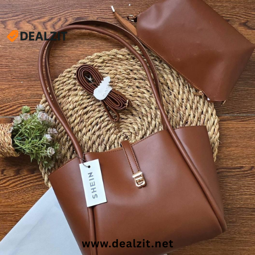 Classic Black Tote Bag Set