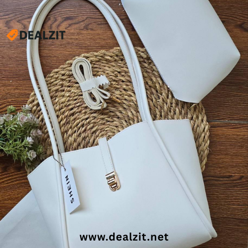 Classic Black Tote Bag Set